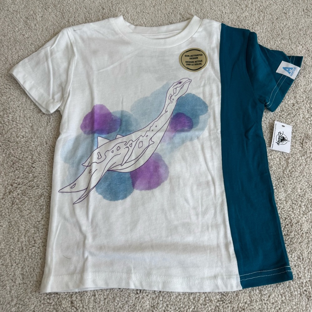 3T Avatar: The Way Of The Water Kids Tee Sun Activated Design